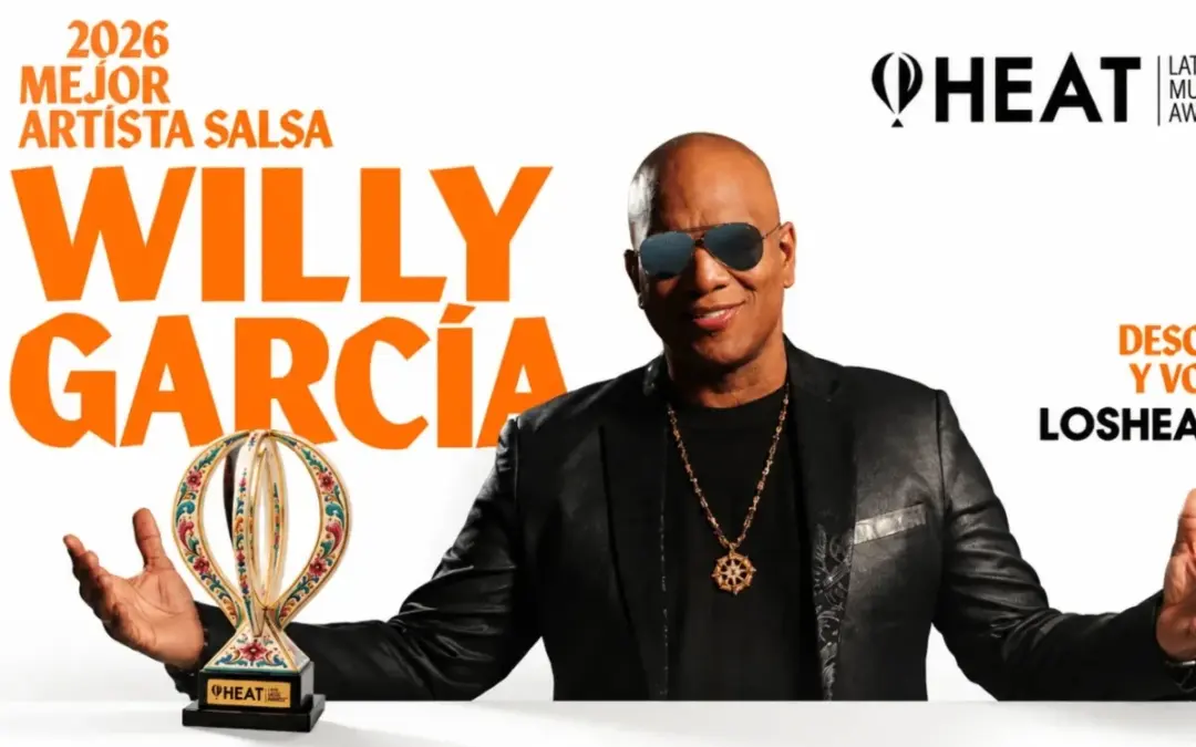 El cantante colombiano Willy García fue nominado a los HEAT Latin Music Awards 2026 como Mejor Artista de Salsa, mientras continúa su gira internacional En Grande Tour - Foto: @WILLYGARCIACali