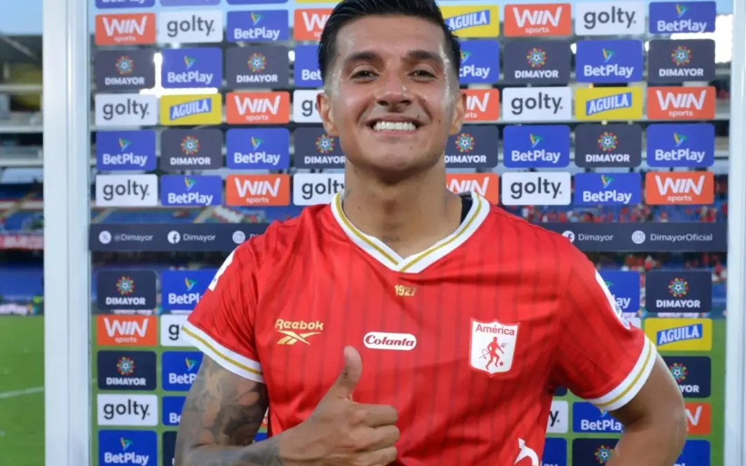 Yeison Guzmán, jugador del América de Cali, encabeza el top de mejores futbolistas de la Liga BetPlay II-2026 según las estadísticas de Sofascore - Foto: Redes sociales