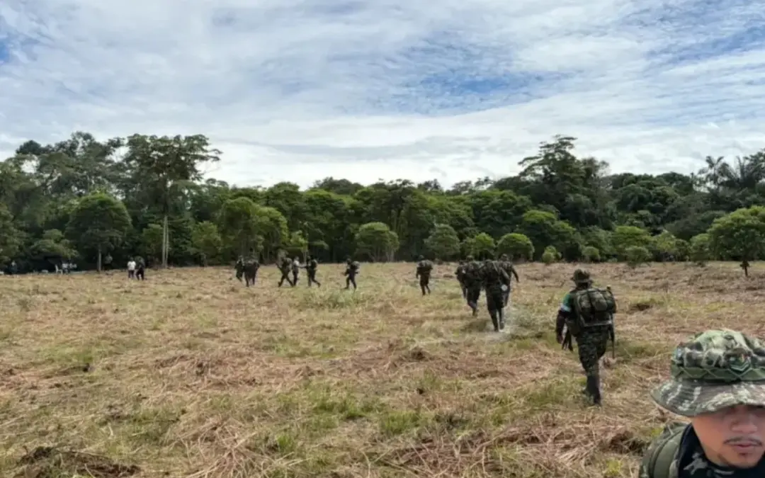 El Gobierno de Abelardo De La Espriella ordenó finalizar la Zona de Ubicación Temporal en Valle del Guamuez, Putumayo, donde permanecían exintegrantes de Comandos de la Frontera - Foto: Redes sociales