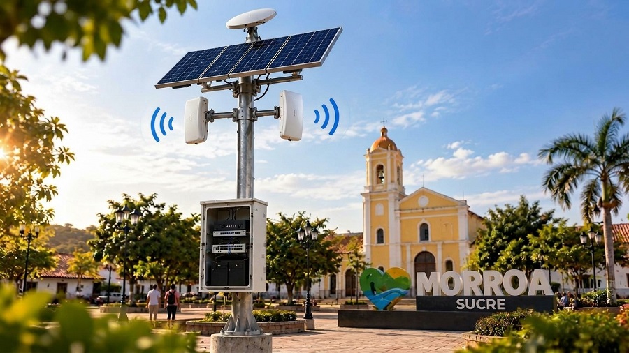 Bansat desplegará cinco zonas Wi-Fi gratuitas en Morroa con cobertura de 7.800 m² para ampliar el acceso a internet en Sucre