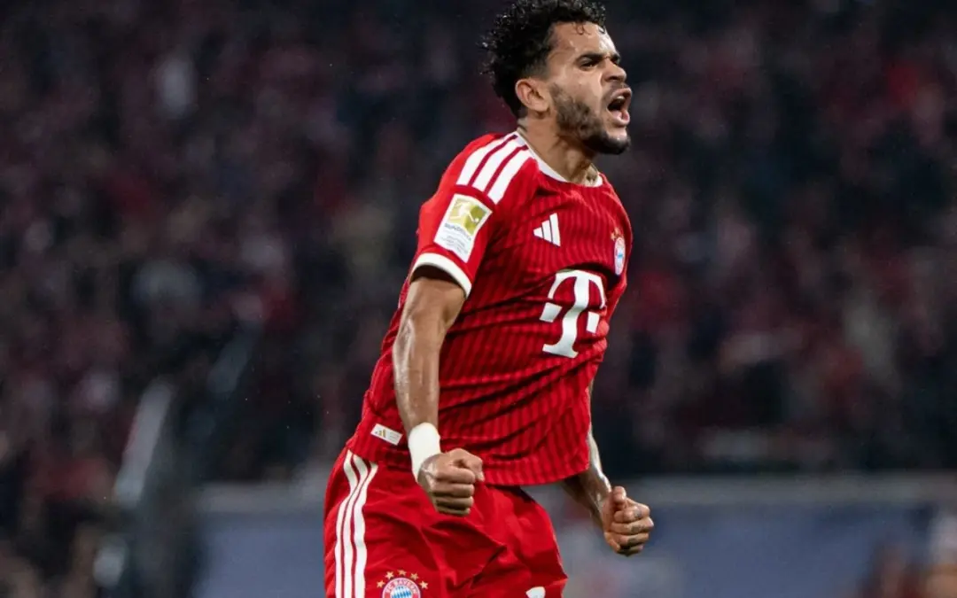 Luis Díaz lidera el ranking Sofascore de futbolistas colombianos tras su triplete con Bayern Múnich - Foto: @FCBayernES