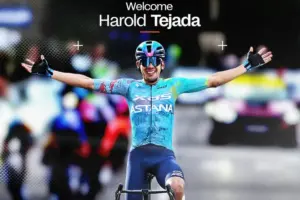 El equipo británico Netcompany Ineos confirma el fichaje del escalador colombiano Harold Tejada para la temporada 2027 tras su paso por el XDS Astana - Foto: @NetcompanyINEOS