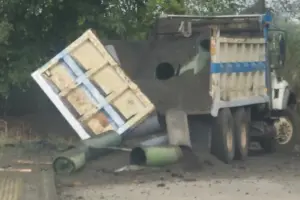 Atentado con volqueta bomba sacude el municipio de Miranda, Cauca, cerca de una base militar - Foto: Redes sociales